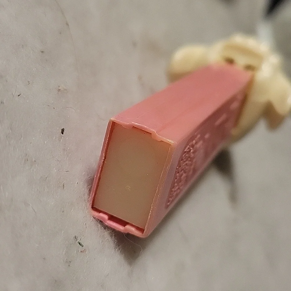 1 Vtg 1960's PEZ Easter White Lamb Chop Pink No Foot Candy Dispenser